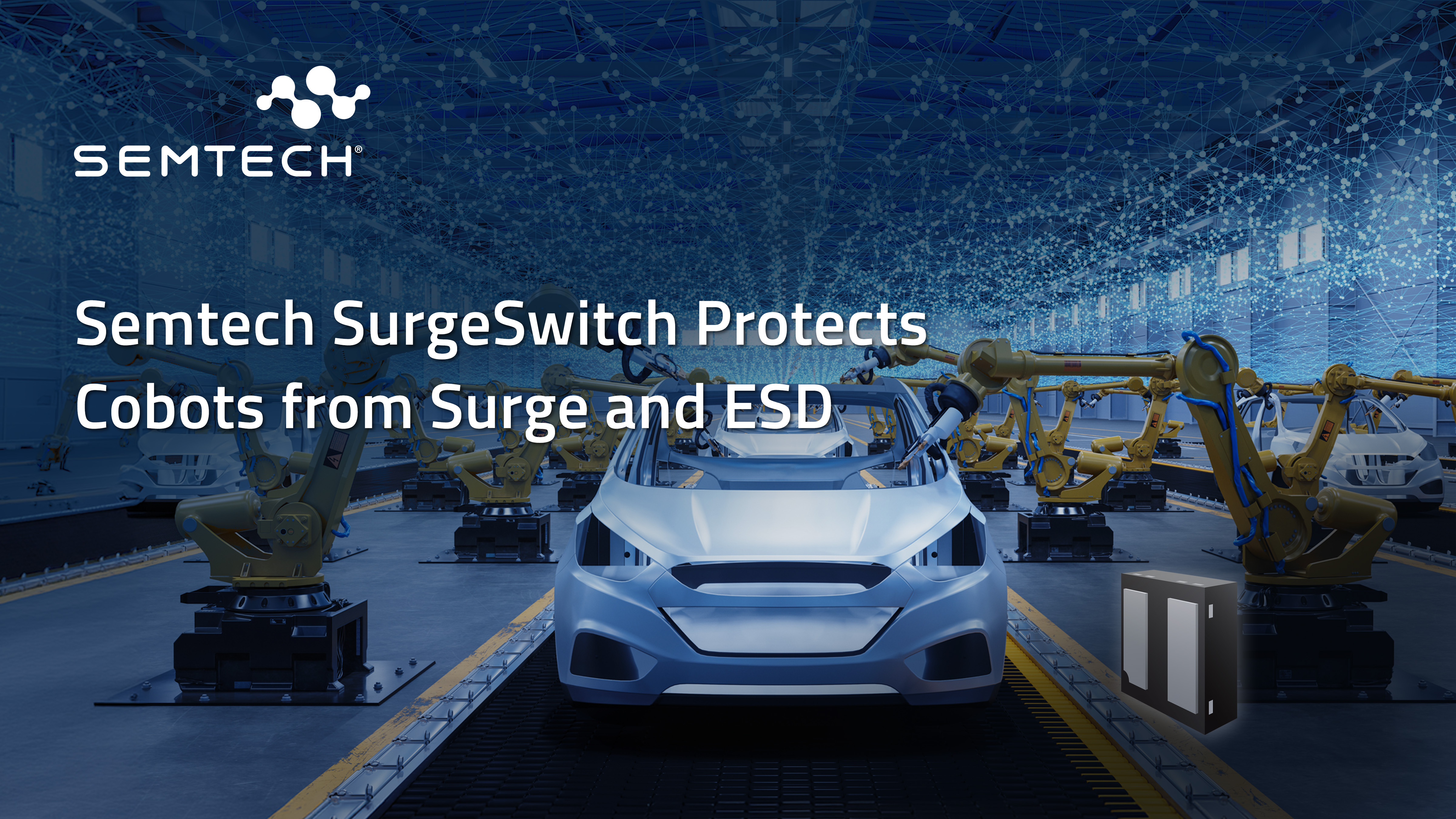 Semtech SurgeSwitch Protects Cobots from Surge and ESD