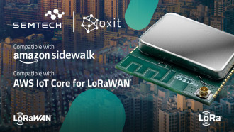 Semtech 和 Oxit 合作，通过与适用于 Amazon Sidewalk 的 AWS IoT Core 和适用于 LoRaWAN® 的 AWS IoT Core 无缝集成来简化物联网设备连接 