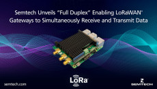 Semtech 推出用于全双工网关应用的 LoRa® Corecell 参考设计，使 LoRaWAN® 网关能够同时接收和传输数据