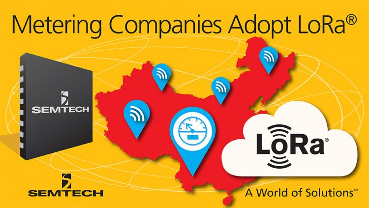 Semtech LoRa™ Wireless RF Technology Adopted by Metering Companies throughout China LoRa RF technology’s unique feature set offers cost-optimized, scalable solution for automated metering services
