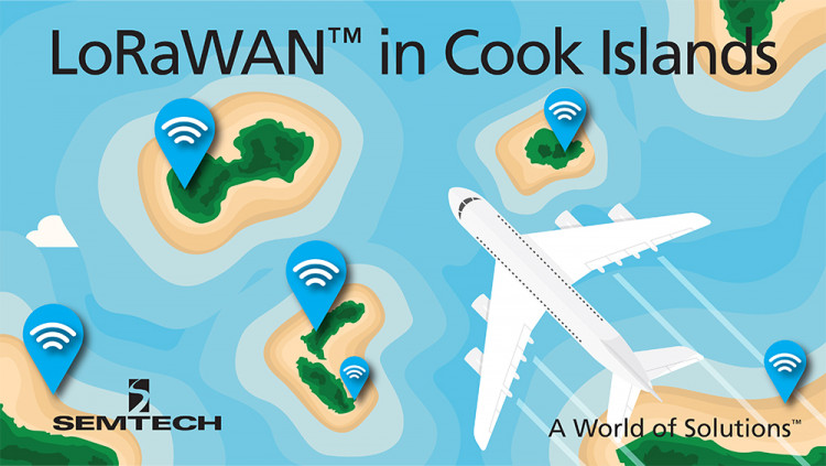 Semtech LoRa® Wireless RF Technology Featured in New South Pacific Region IoT Network LoRa Alliance™ Members KotahiNet and Loriot deploy LoRaWAN™ network in the Cook Islands