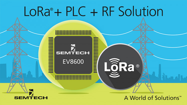 Semtech Announces the Industry’s First Single Chip Hybrid PLC and LoRa® Wireless Platform for Smart Grid, Smart Metering and IoT Applications The EV8600 PLC+RF+LoRa Platform enables dual Phy AMI Networks with wireless capability