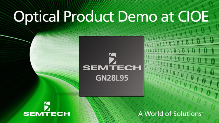 Semtech Introduces Combination Laser Driver and Limiting Amplifier Platform for 10G PON Applications The GN28L95 featuring Semtech’s automatic laser calibration technology demonstrated at CIOE booth 1C01
