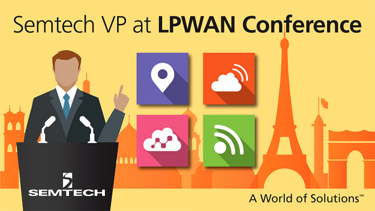 Vice President of Semtech’s Wireless and Sensing Product Group to Address LPWAN Conference 2016 in Paris Jaap Groot to discuss Semtech’s LoRaWAN™ technology platform and initiatives that support the Internet of Things
