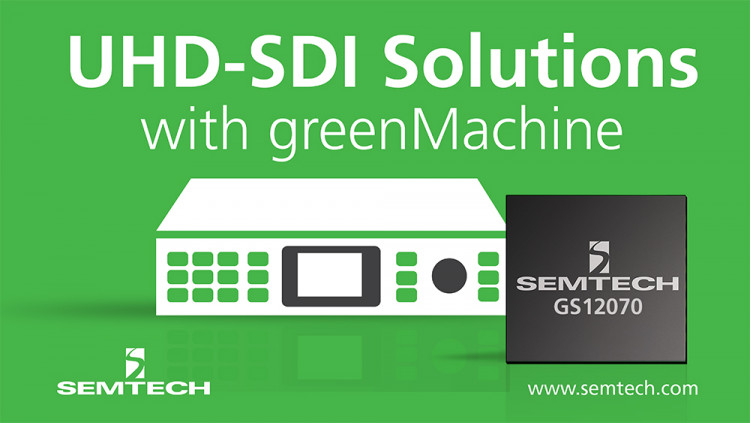 Semtech’s Award Winning UHD-SDI Gearbox Enables LYNX Technik’s greenMachine titan An industry-leading hardware processing platform that delivers innovative UHD capable video processing