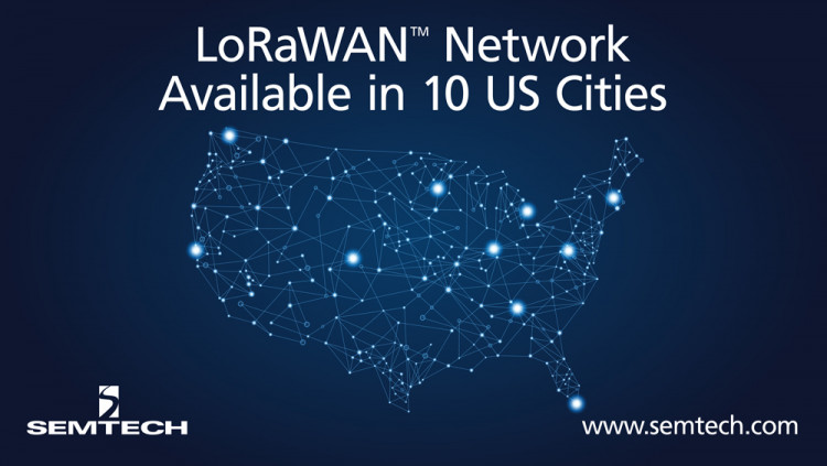 Semtech 和 Comcast 的 machineQ 宣布 LoRaWAN 网络在 10 个城市开放