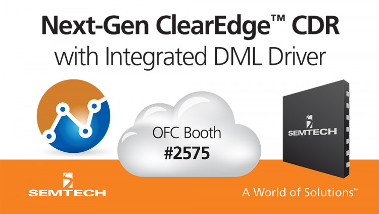 Semtech Announces Integrated Chipset for Next-Generation 100G QSFP28 Modules New chipset enables high-performance, low-power modules for data communications; Live demonstration at OFC 2017