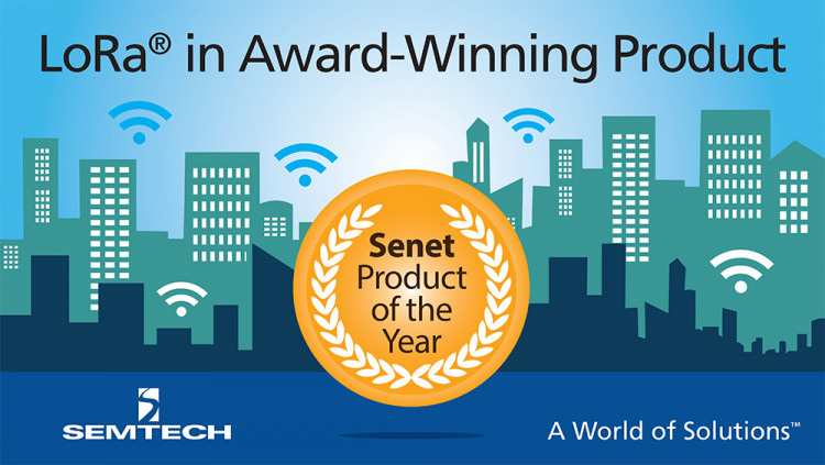 Semtech LoRa® Technology Featured in Senet’s Award-Winning Multi-Tenant LPWAN Senet received the 2016 IoT Evolution Product of the Year Award for its LoRa-based LPWAN in North America