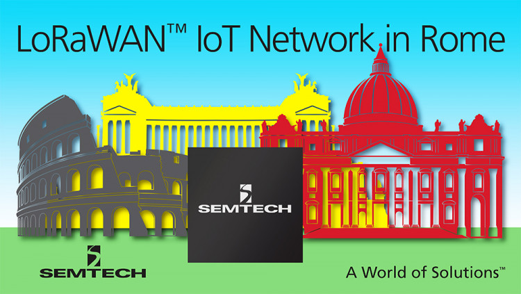 Semtech LoRaWAN™ Technology Platform Enables Internet of Things Network in Rome Telecom Company Unidata will roll out a low power, wide area network in Italy and launch laboratory to encourage education and adoption of LoRaWAN™