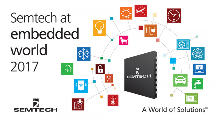 Semtech Demonstrates Next-Generation Analog Platforms at Embedded World 2017 Architectural and performance-differentiated analog and mixed-signal platforms enable today’s leading IoT, mobile and automotive applications