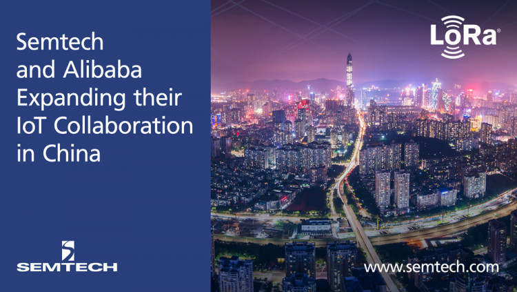 Semtech 和阿里云通过 LoRa 技术在中国扩大物联网合作